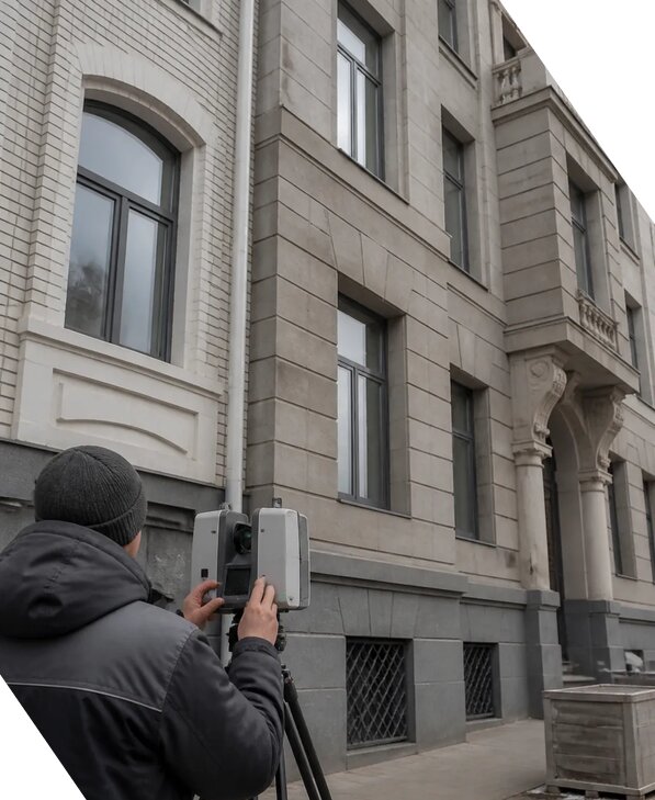 Лазерное сканирование фасадов зданий для обследования в Пятигорске