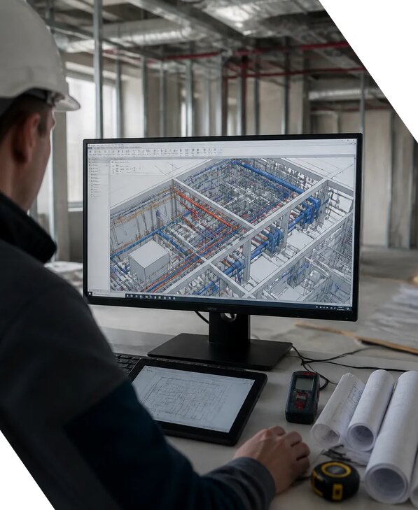 Создание BIM модели инженерных сетей для объектов в Пятигорске